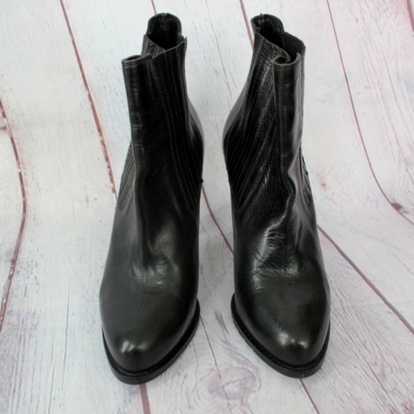 Inci Shoes - High heel black leather boots